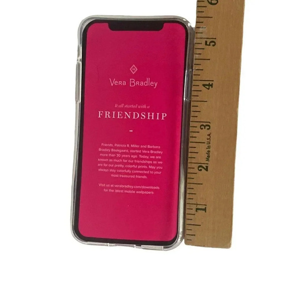 NEW Vera Bradley Protective Slim Case iPhone Xs & iPhone X Friendship Mandala - Picture 5 of 10